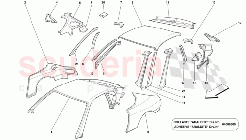 Part Diagram for Ferrari 64386900