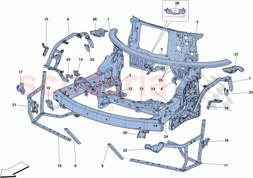 Part Diagram for Ferrari 985317861