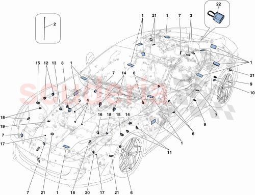 Part Diagram for Ferrari 338182