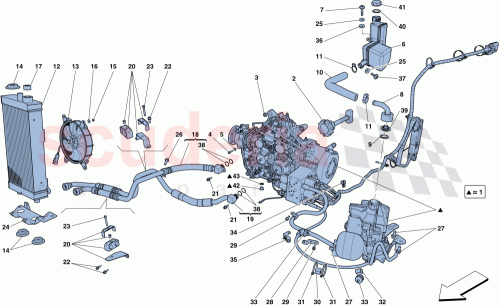 Part Diagram for Ferrari 275749