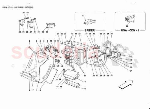 Part Diagram for Ferrari 160455