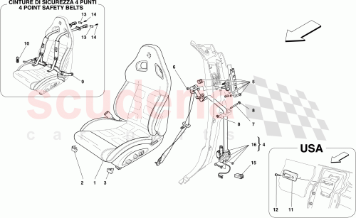 Part Diagram for Ferrari 69808300