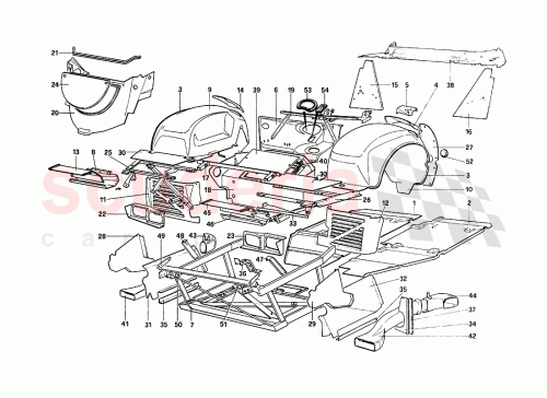 Part Diagram for Ferrari 61445800