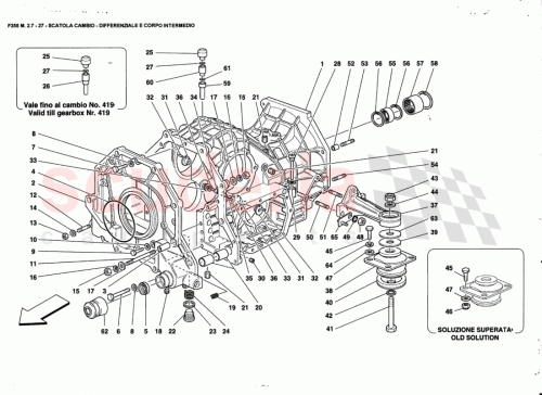 Part Diagram for Ferrari 163044