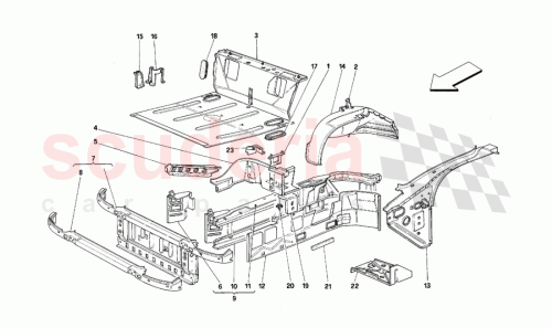 Part Diagram for Ferrari 64042500