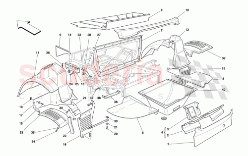 Part Diagram for Ferrari 64887300