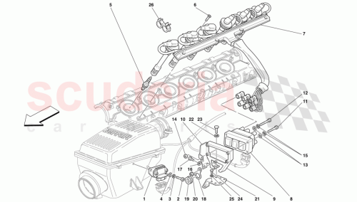 Part Diagram for Ferrari 156191