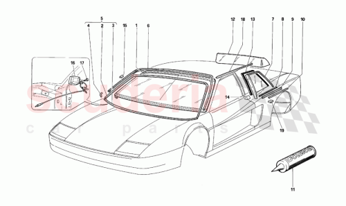 Part Diagram for Ferrari 63461600