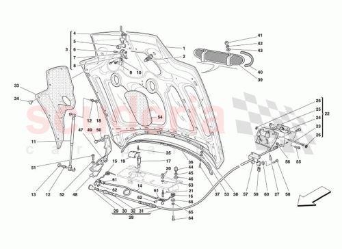 Part Diagram for Ferrari 64578100