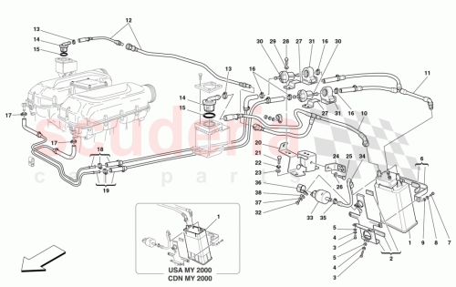 Part Diagram for Ferrari 179478