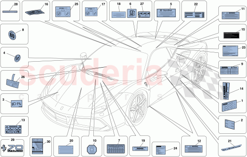 Part Diagram for Ferrari 89112400
