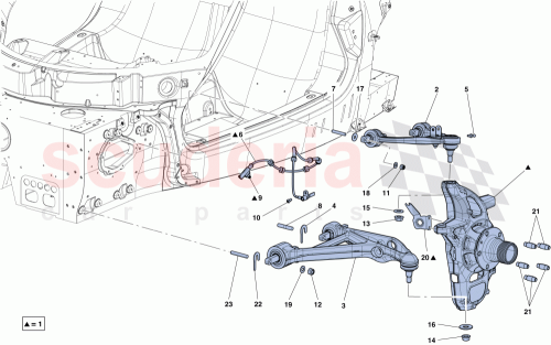 Part Diagram for Ferrari 305459