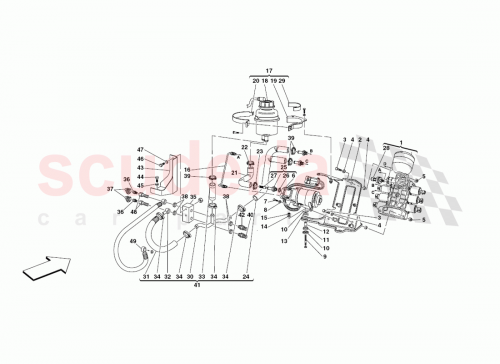 Part Diagram for Ferrari 220756
