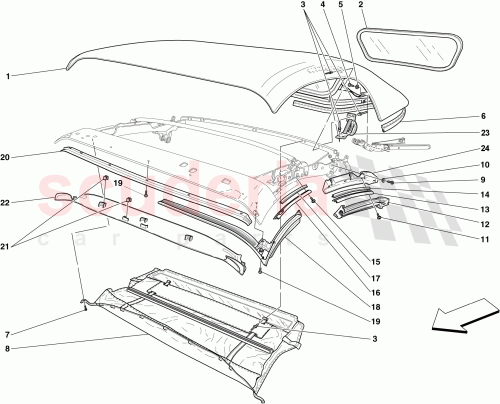 Part Diagram for Ferrari 66374605