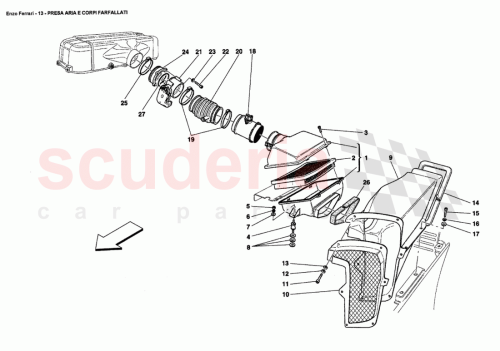Part Diagram for Ferrari 180045