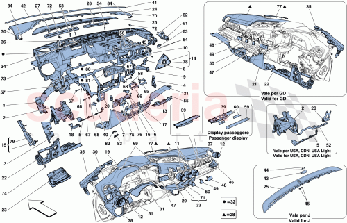 Part Diagram for Ferrari 84959600