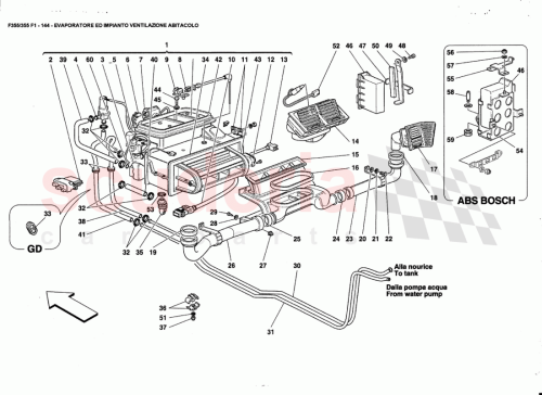 Part Diagram for Ferrari 64690500