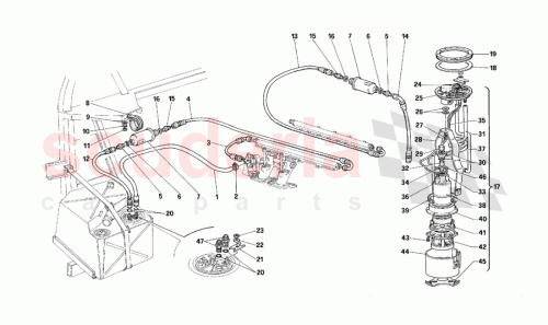 Part Diagram for Ferrari 144334