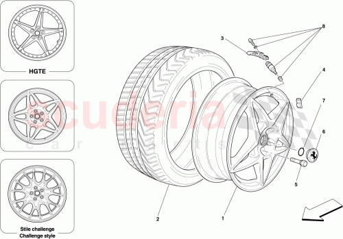 Part Diagram for Ferrari 256740
