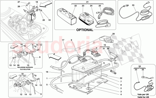 Part Diagram for Ferrari 198207