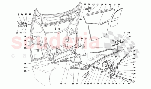 Part Diagram for Ferrari 64453700