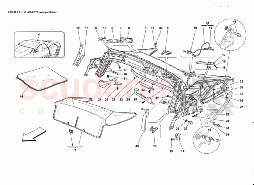 Part Diagram for Ferrari 64416900