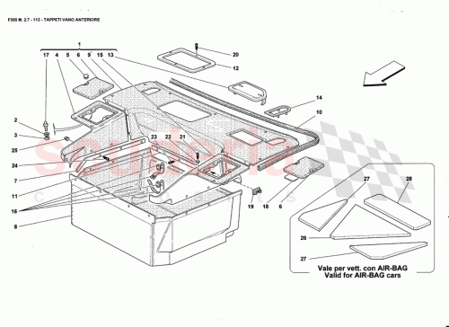 Part Diagram for Ferrari 64896300