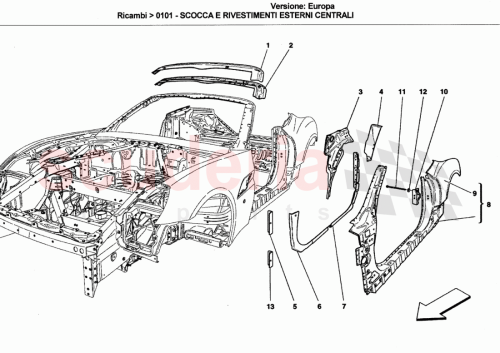 Part Diagram for Ferrari 80864111