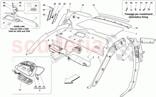 Part Diagram for Ferrari 69256100