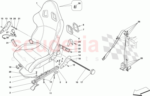 Part Diagram for Ferrari 166168