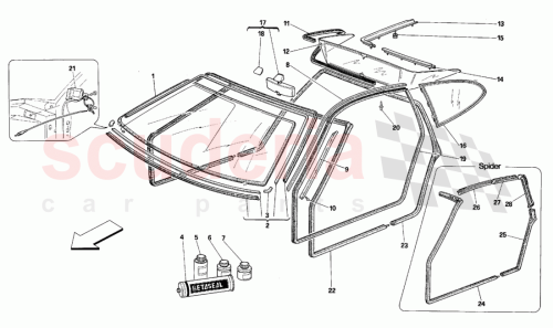 Part Diagram for Ferrari 63617800