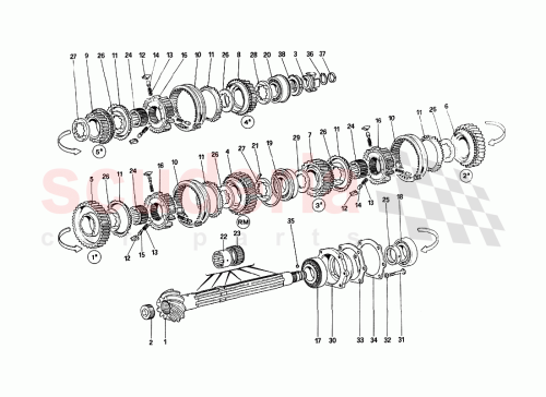 Part Diagram for Ferrari 122178