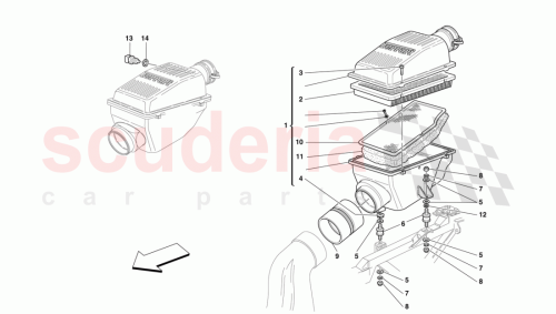 Part Diagram for Ferrari 154025