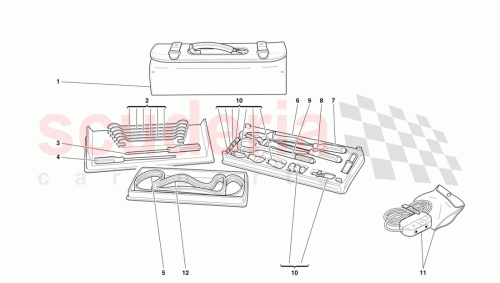 Part Diagram for Ferrari 163060