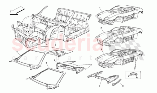 Part Diagram for Ferrari 64011700