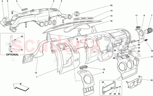 Part Diagram for Ferrari 65132400