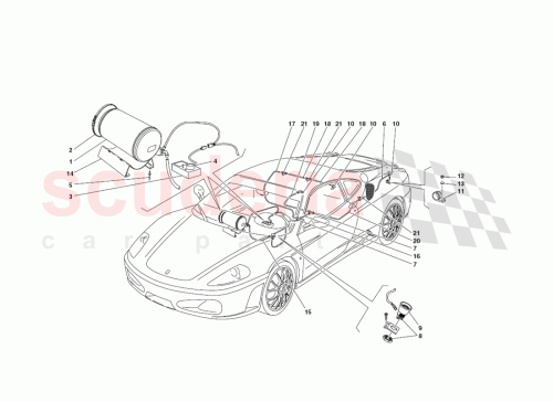 Part Diagram for Ferrari 181493