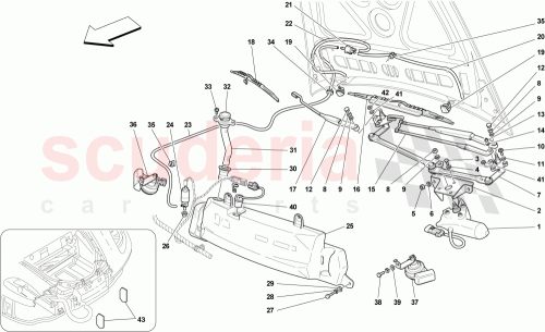 Part Diagram for Ferrari 65775100