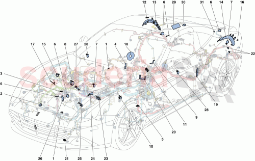 Part Diagram for Ferrari 299070