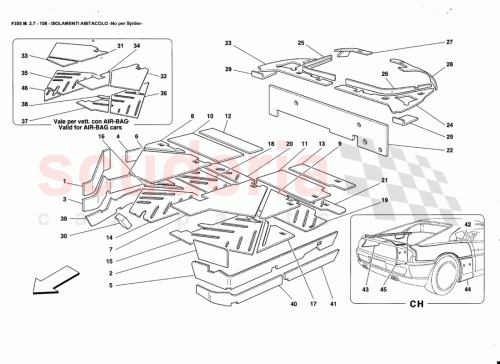 Part Diagram for Ferrari 64464300