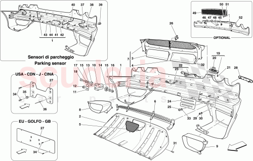 Part Diagram for Ferrari 67091000