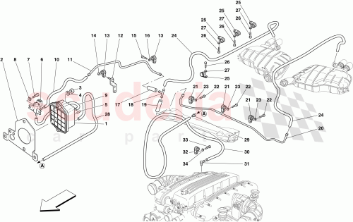 Part Diagram for Ferrari 225090