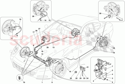 Part Diagram for Ferrari 192354
