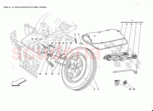 Part Diagram for Ferrari 165438