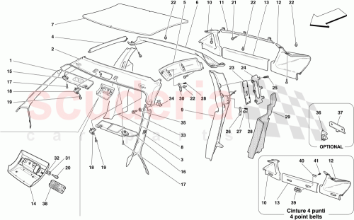 Part Diagram for Ferrari 68873200
