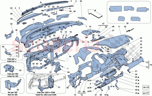 Part Diagram for Ferrari 84558800
