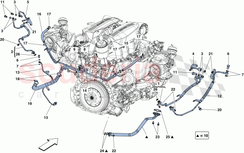 Part Diagram for Ferrari 315276