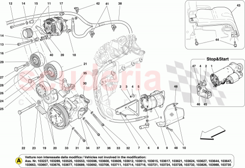 Part Diagram for Ferrari 962187