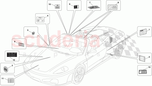 Part Diagram for Ferrari 196886