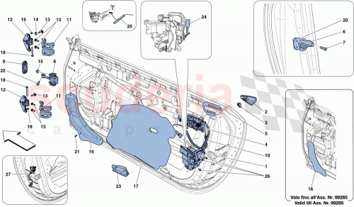 Part Diagram for Ferrari 84383000
